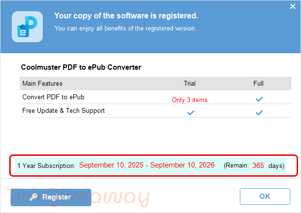 subscription coolmuster pdf to epub converter free