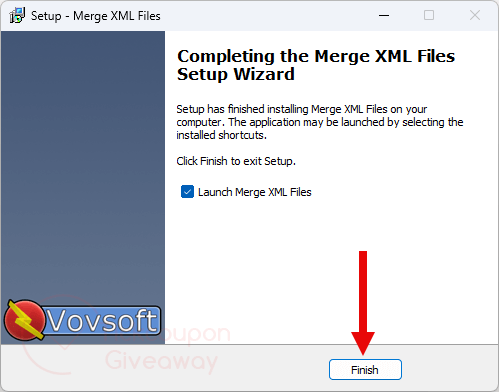vovsoft merge xml files installation