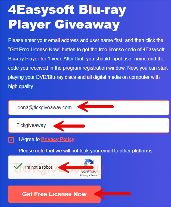 4easysoft blu ray player giveaway page