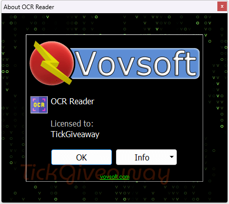 about vovsoft ocr reader key free