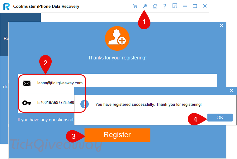 activate coolmuster iphone data recovery code