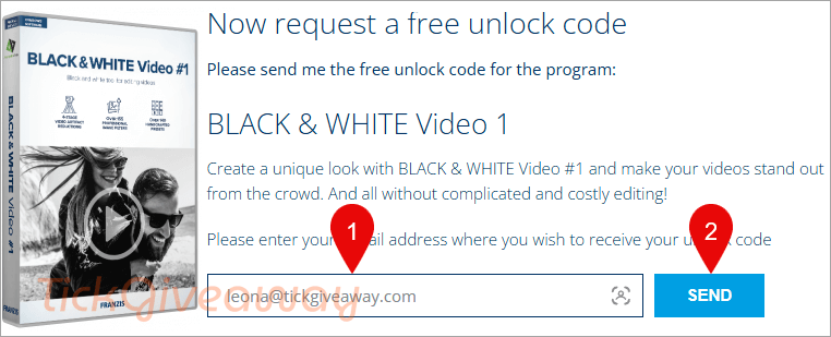 franzis black white video giveaway page franzis black white video giveaway page