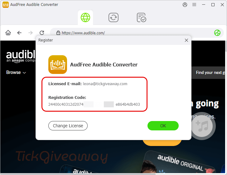 get audfree audible converter free