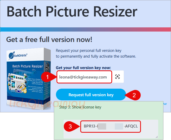 get softorbits batch picture resizer key