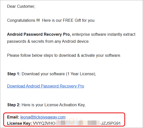 get xenarmor android password recovery pro key