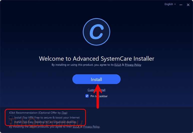install advanced systemcare pro free