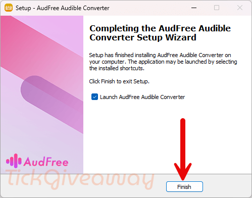install audfree audible converter free