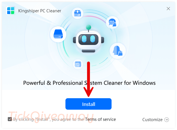 install kingshiper pc cleaner