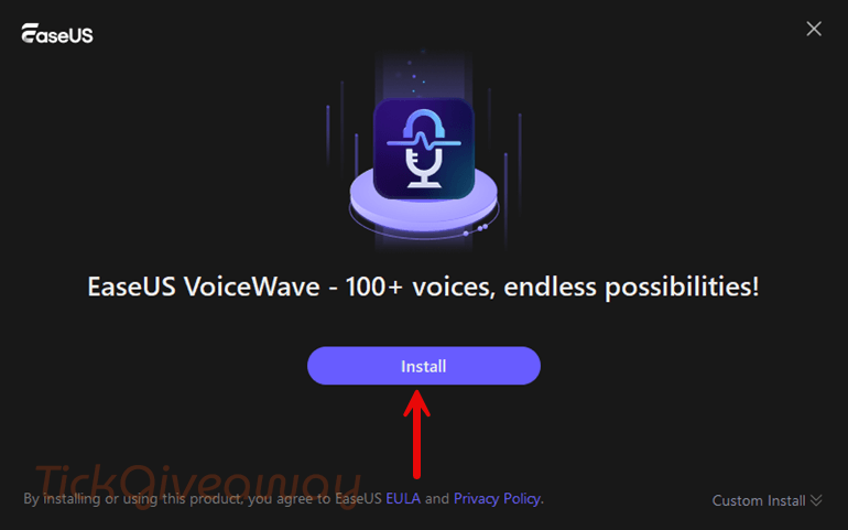 installation easeus voicewave