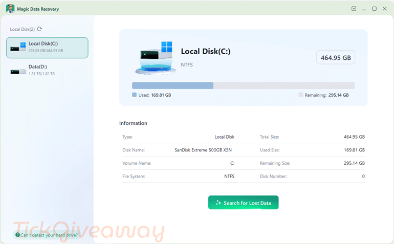Magic Data Recovery Wizard