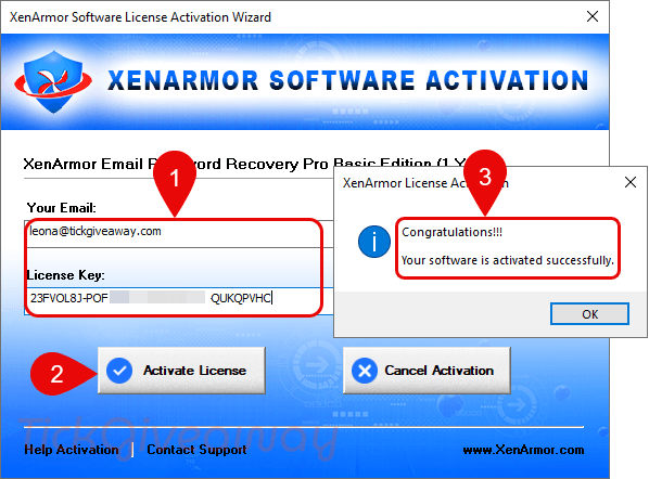register xenarmor email password recovery key register xenarmor email password recovery key