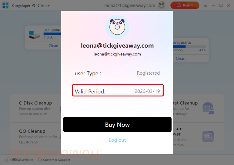 subscription kingshiper pc cleaner