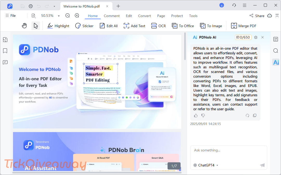 Tenorshare PDNob Giveaway Screenshot