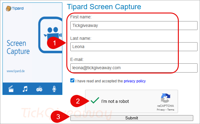 tipard screen capture giveaway page tipard screen capture giveaway page
