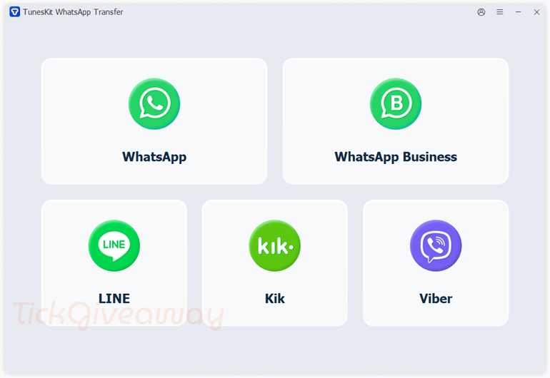 tuneskit whatsapp transfer main screenshot