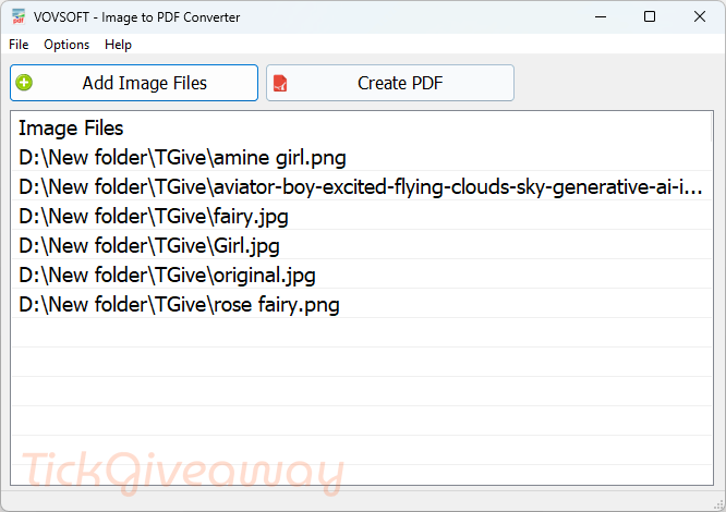 Vovsoft Image to PDF Converter 