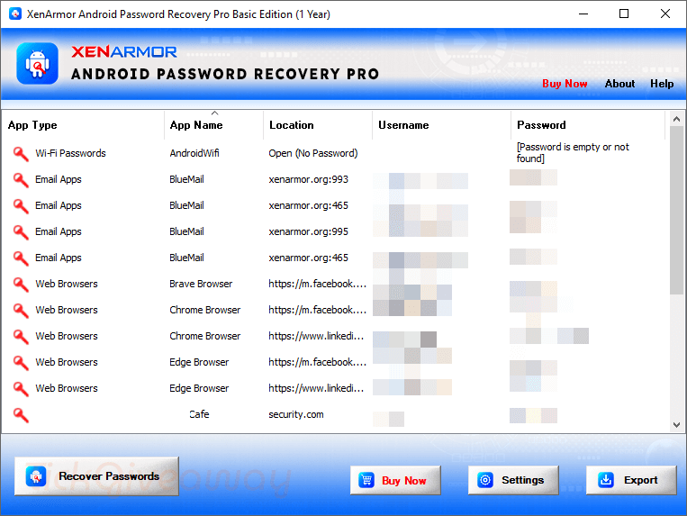 XenArmor Android Password Recovery Pro 