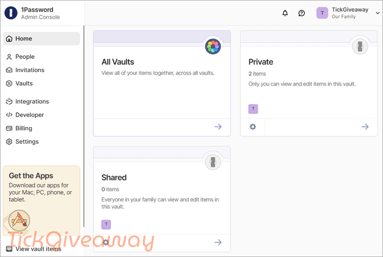 1password giveaway screenshot 2025
