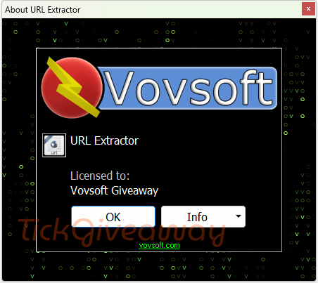 about vovsoft url extractor free