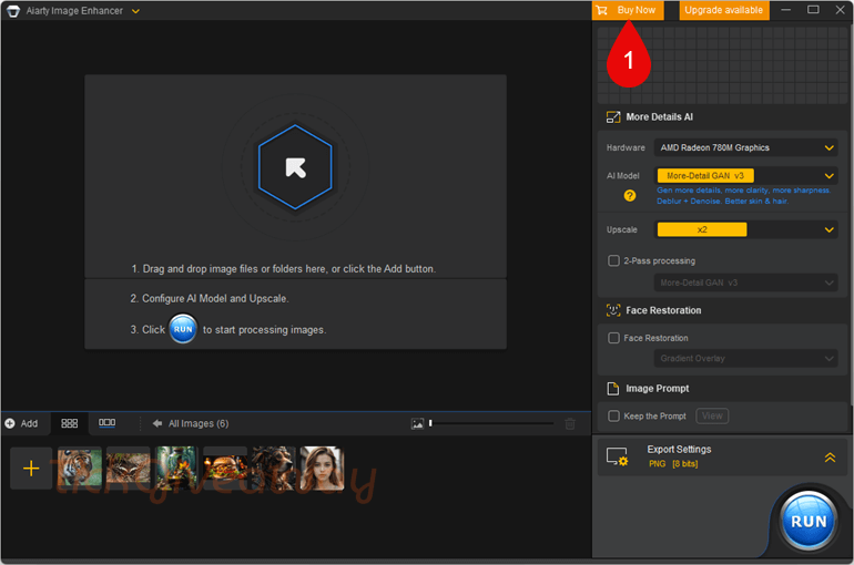 activate aiarty image enhancer free