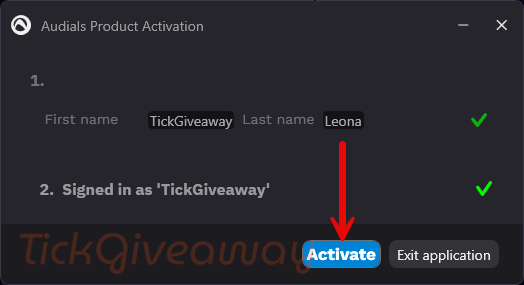 activate audials vision free