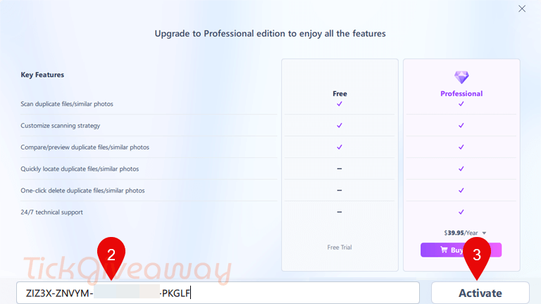 activate easeus dupfiles cleaner key