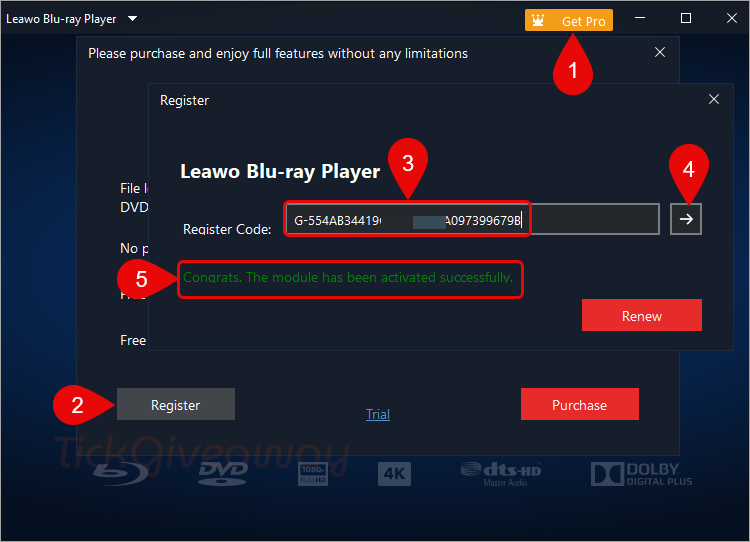 activate leawo blu ray player premium key