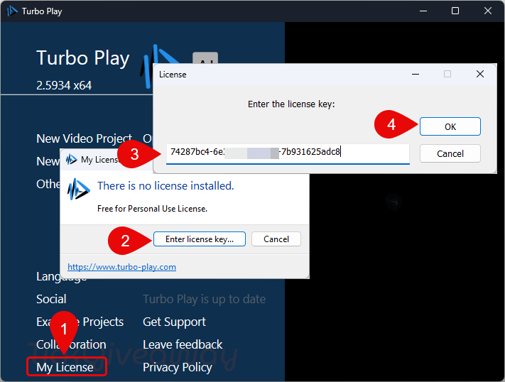 activate turbo play key