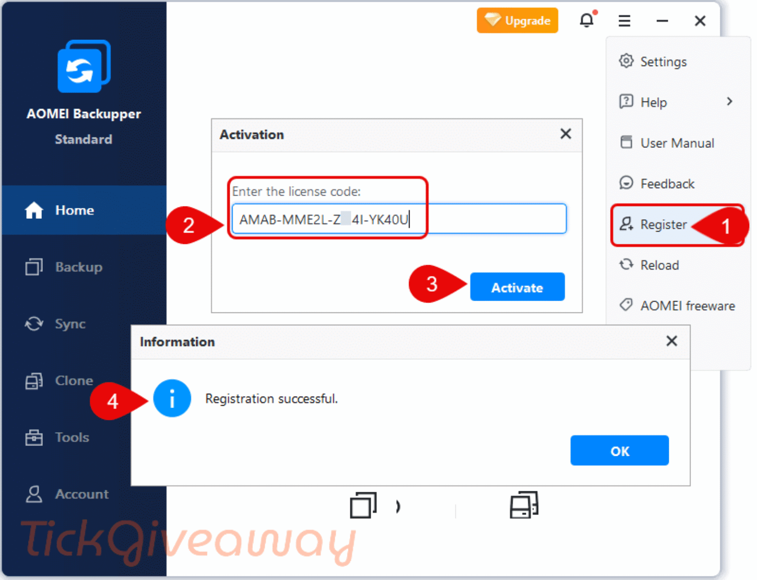 Giveaway: AOMEI Backupper Home (100% Discount) Key Free