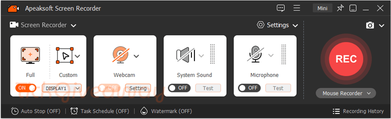 Apeaksoft Screen Recorder