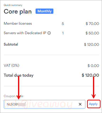 apply nordlayer coupon code
