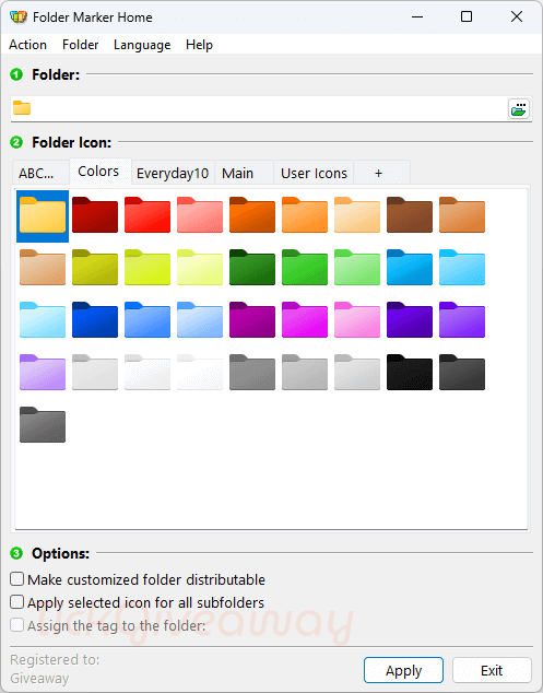 folder marker home main screenshot Folder Marker Home