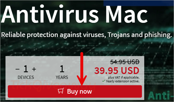 g data antivirus mac select device