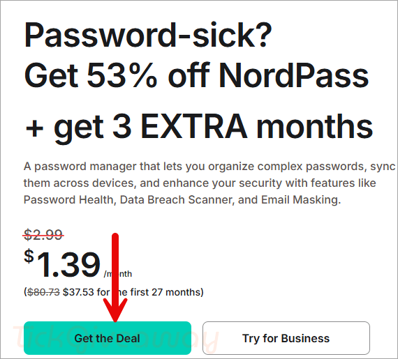 get nordpass premium deal