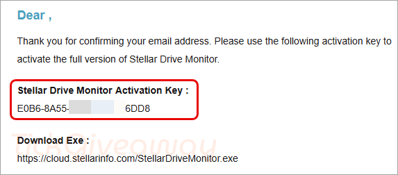get stellar drive monitor key free