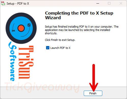 install trisun pdf to x free