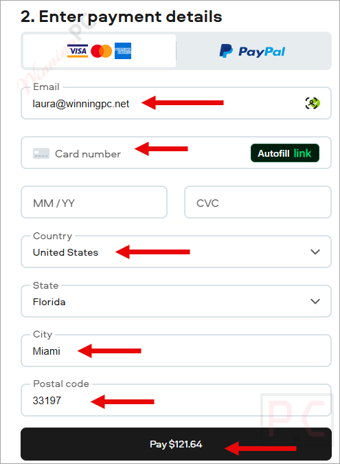 payment details movavi unlimited