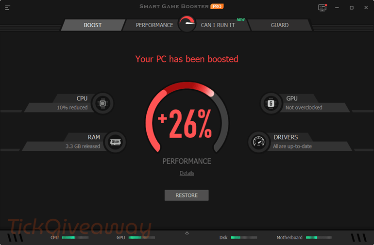 smart game booster pro main screenshot free Smart Game Booster PRO