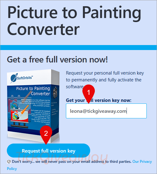 softorbits picture to painting converter giveaway