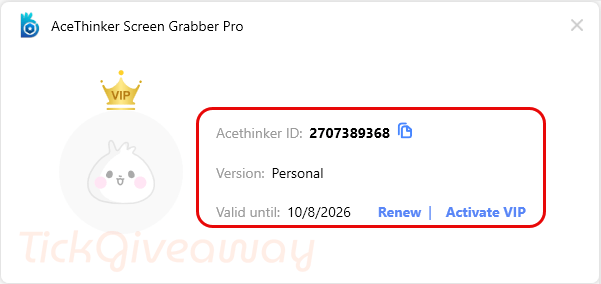 subscription acethinker screen grabber pro free