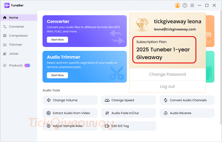 subscription tuneber audio converter