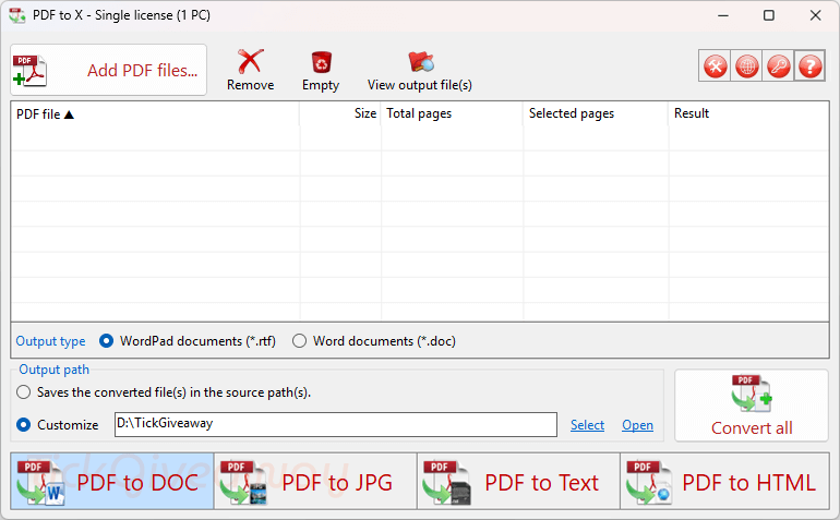 TriSun PDF to X