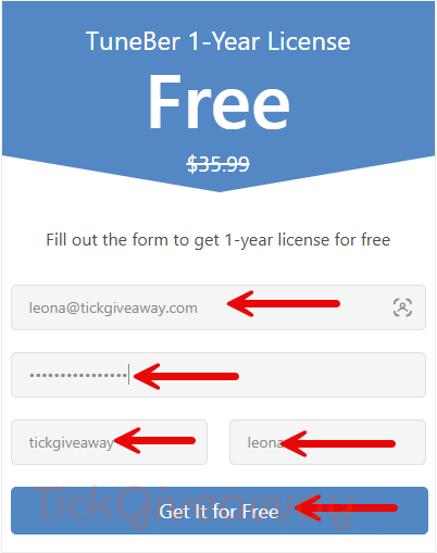 tuneber audio converter giveaway page
