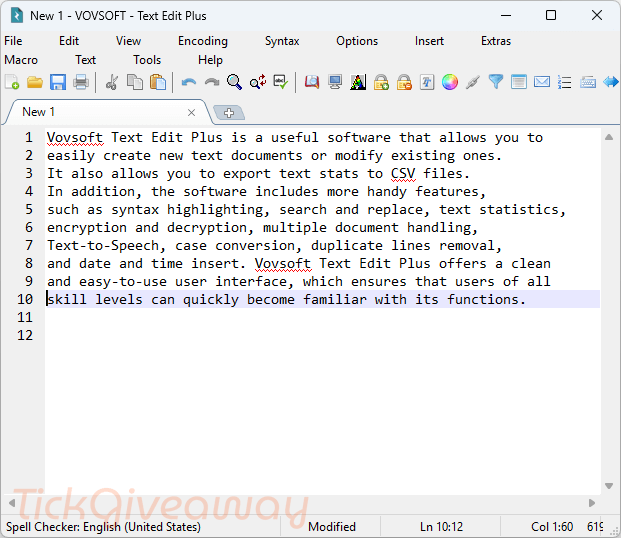 Vovsoft Text Edit Plus