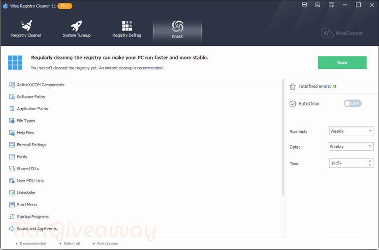 Wise Registry Cleaner PRO 