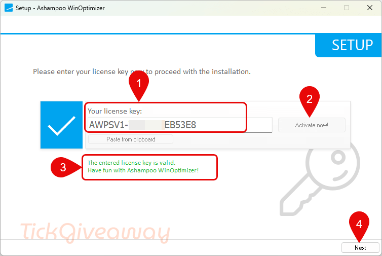 activate ashampoo winoptimizer code