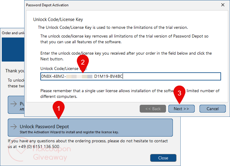 activate password depot key activate password depot key