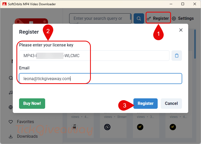 activate softorbits mp4 downloader for youtube code