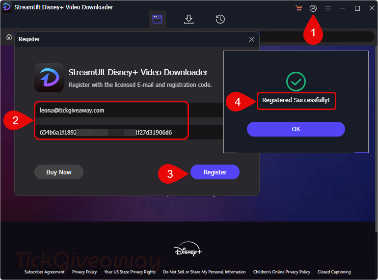 activate streamult disney plus video downloader key