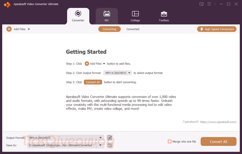 apeaksoft video converter ultimate main screenshot apeaksoft video converter ultimate main screenshot